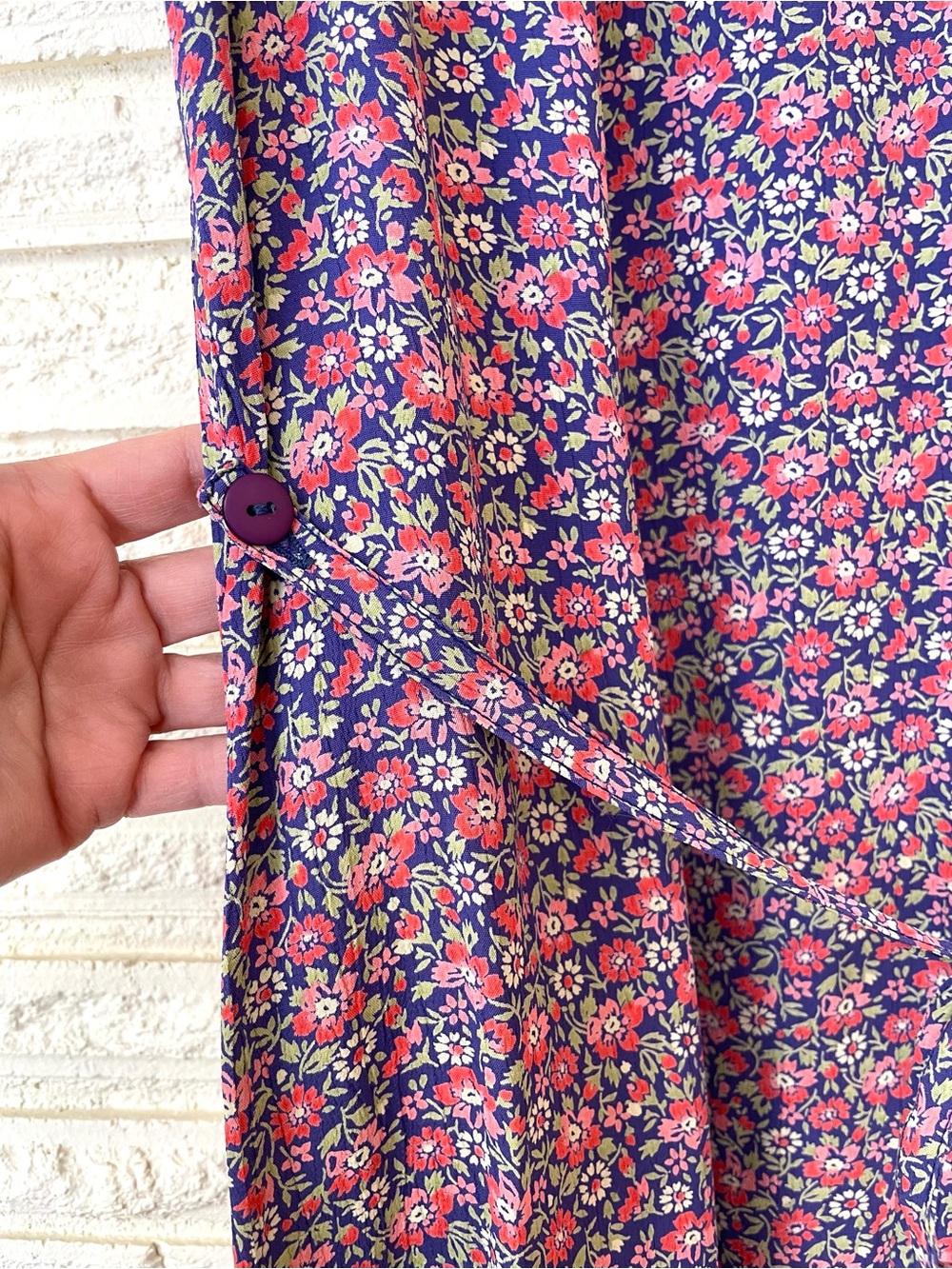 April Cornell Vintage Sleeveless Maxi Dress S Ditsy Floral Cottagecore Grunge - Picture 9 of 16